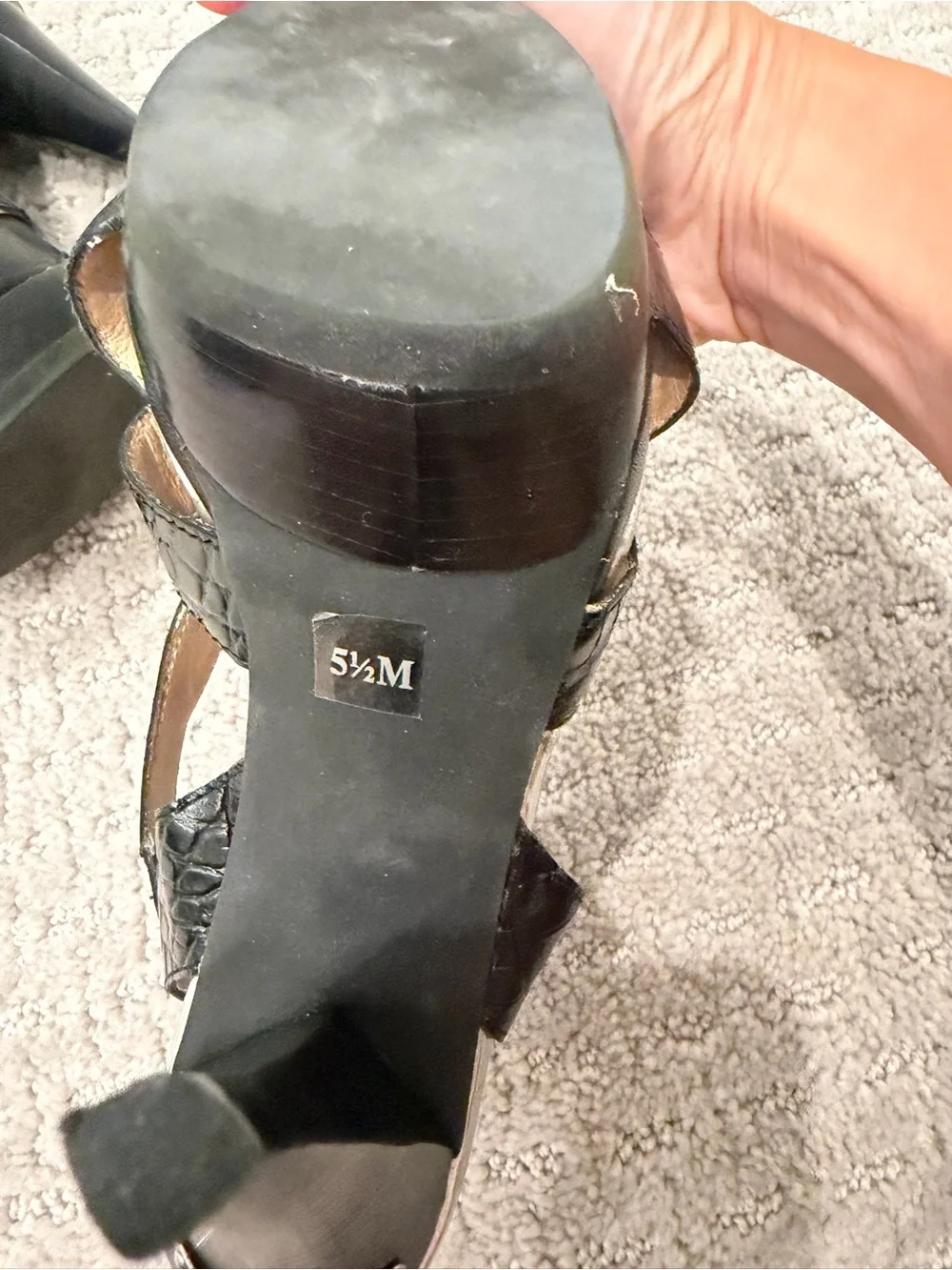 2009 Michael Kors Niki Gladiator Platform Sandal in Black - size 5.5